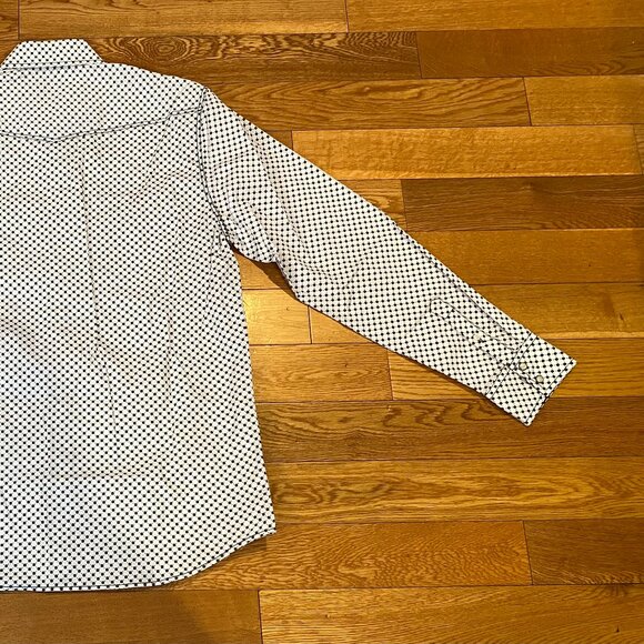 TM Exposure Western Shirt Men Medium Pearl Snap Cowboy Flower Medallion NWT - Picture 5 of 10